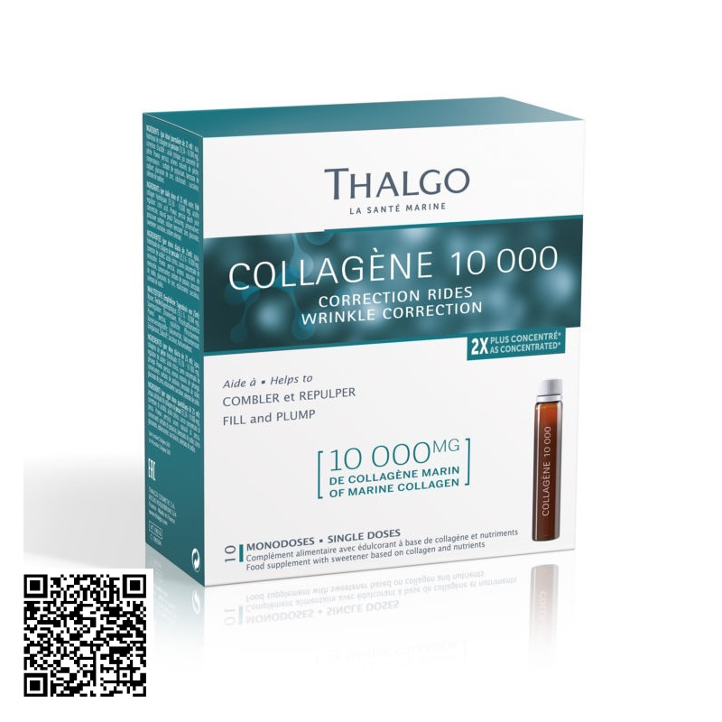 Nước Uống Thalgo Collagen 10000 Đẹp Da Hỗ Trợ Ngừa Lão Hóa Của Pháp 10 Ống/Hộp