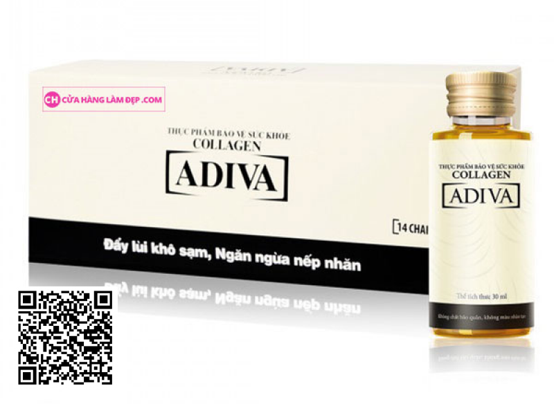 Tinh Chất Làm Đẹp Collagen Adiva mẫu mới nhất (14 chai 30 ml)