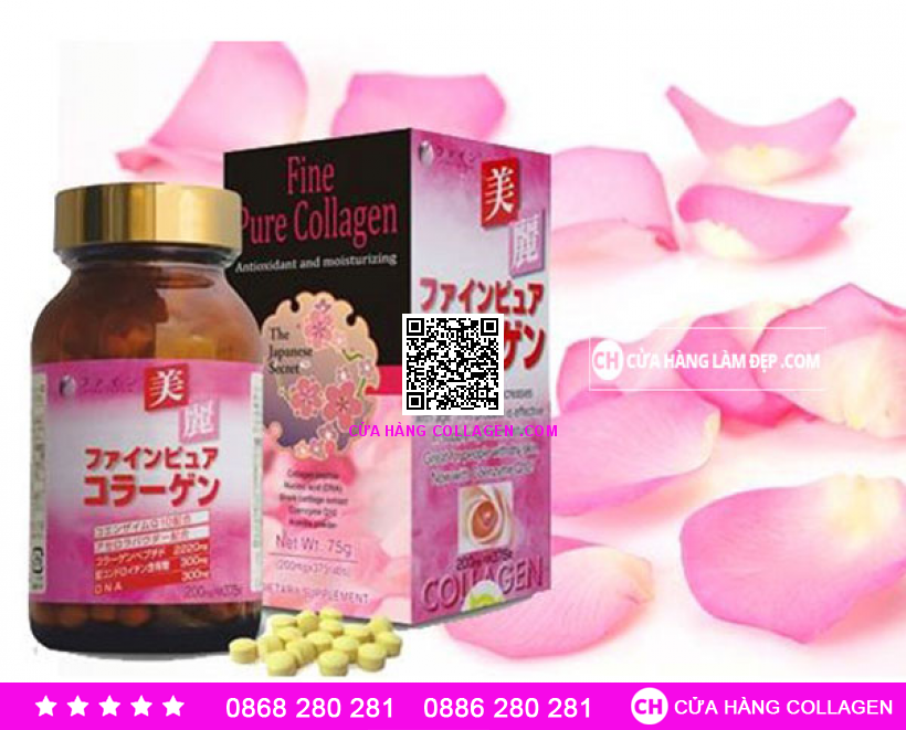 Fine Pure Collagen - Bí Quyết Sống Lâu Của Người Nhật