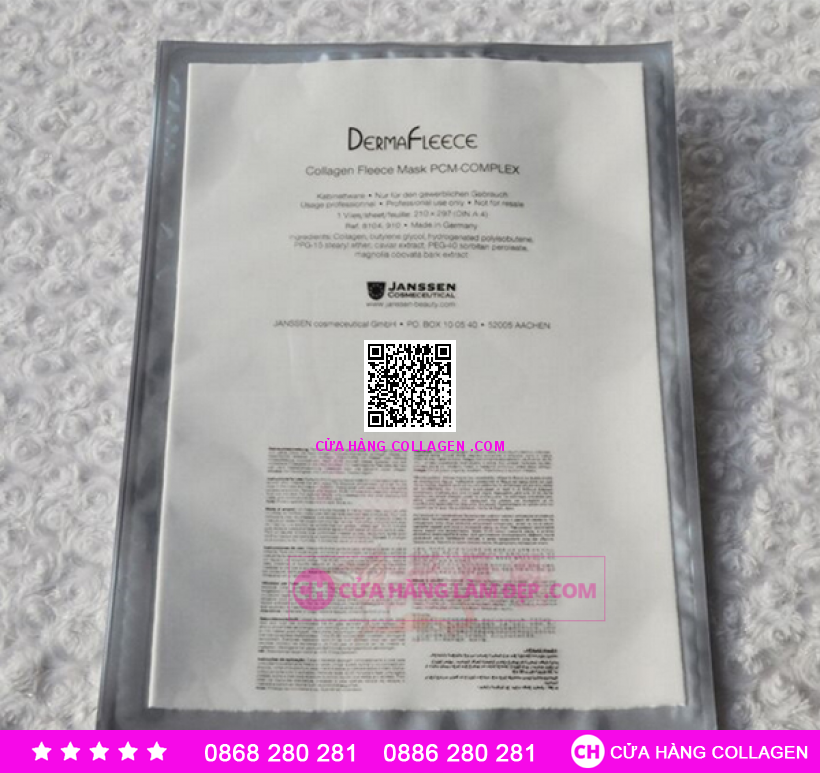Mặt Nạ Collagen Hỗ Trợ Ngừa Lão Hóa Janssen Collagen Fleece Mask PCM-Complex