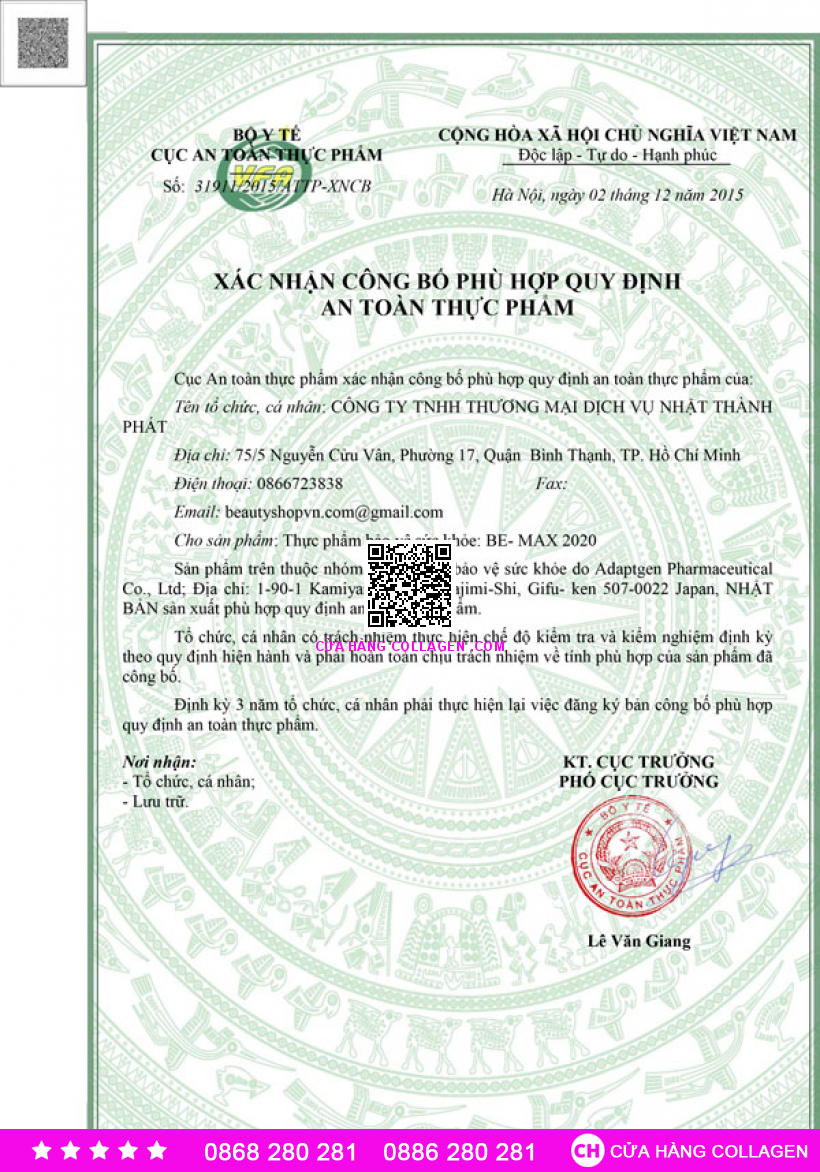 Nước Uống Đẹp Da Be-Max 2020 - Tiên dược tuổi xuân cho bạn